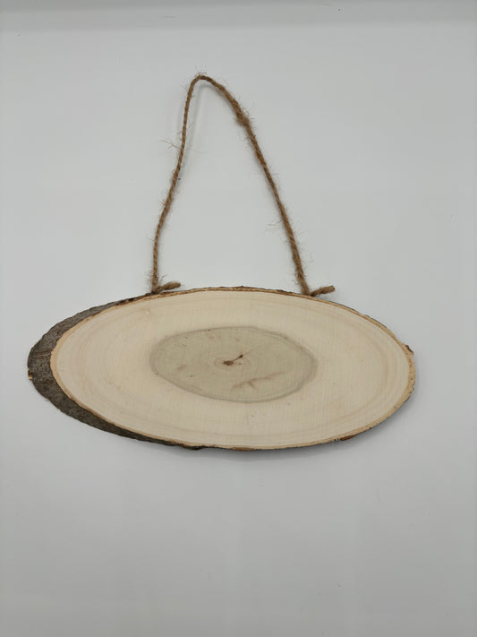 Wooden Oval Door Sign