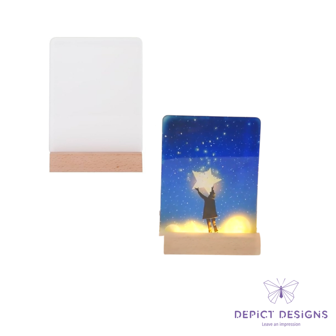 Acrylic Photo Frame LED Light