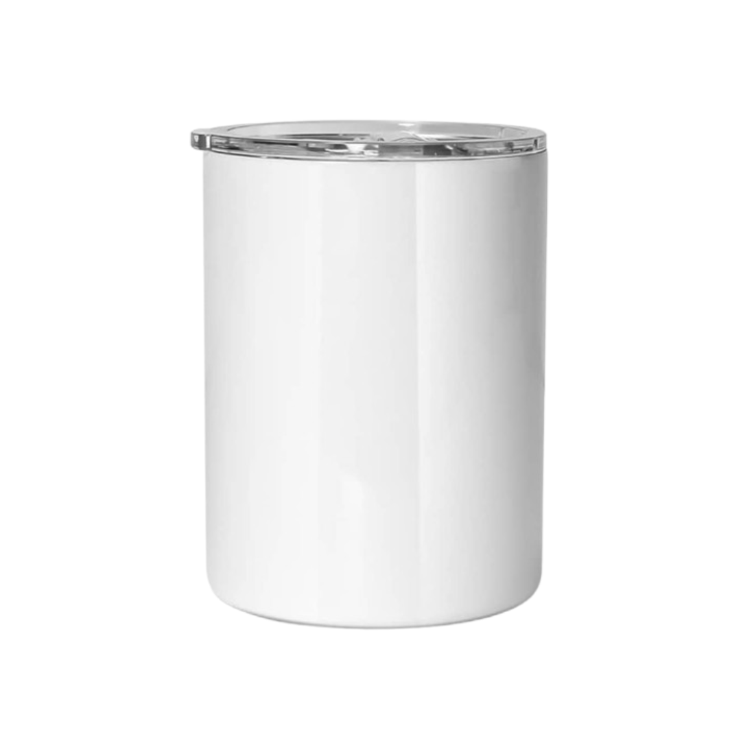 12 oz Straight Tumbler with Lid and Straw