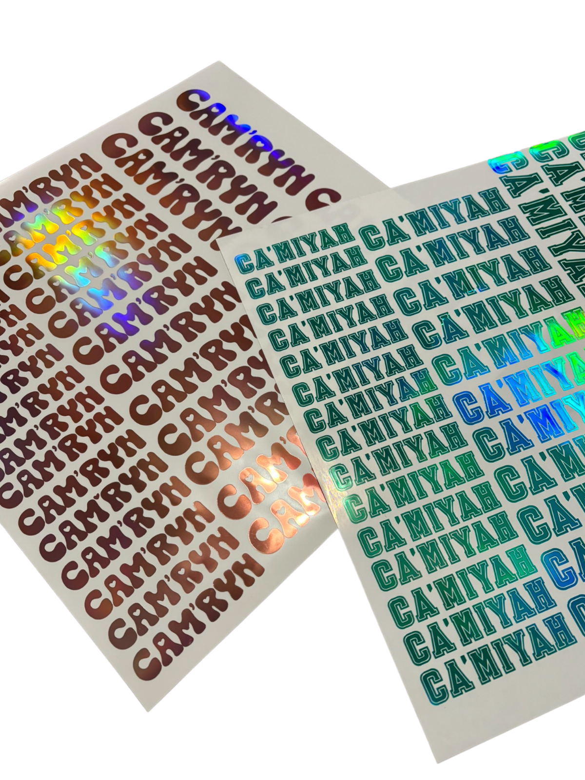 Permanent Pattern Vinyl Decal Sheet