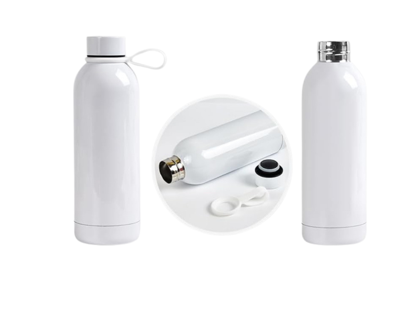 17 oz Water Bottle with Silicone Ring