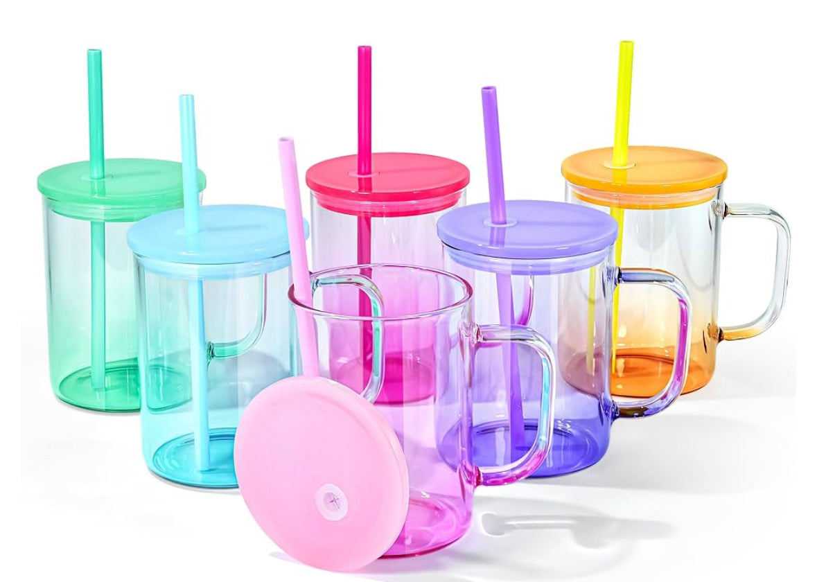 Glass Beer Can with Handle