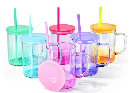 Glass Beer Can with Handle