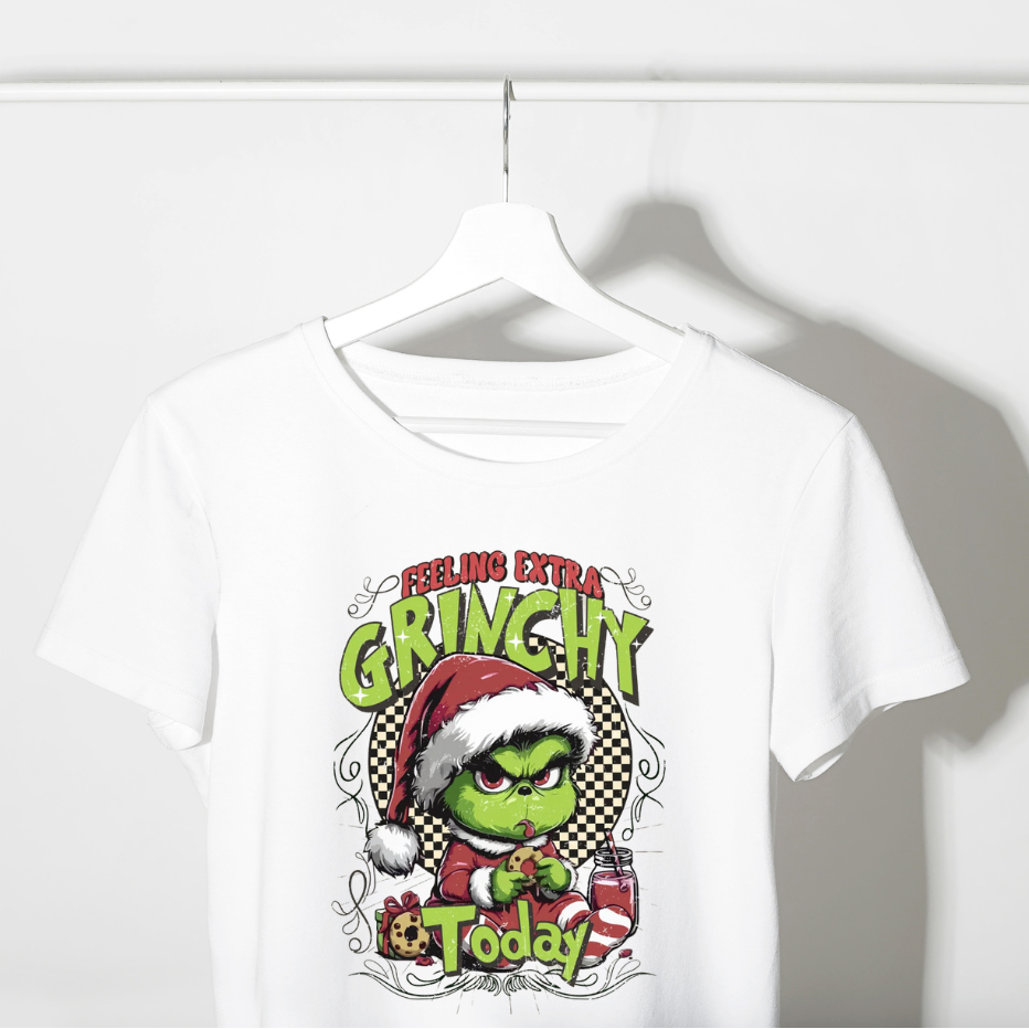 Feeling Extra Grinchy Today Iron on