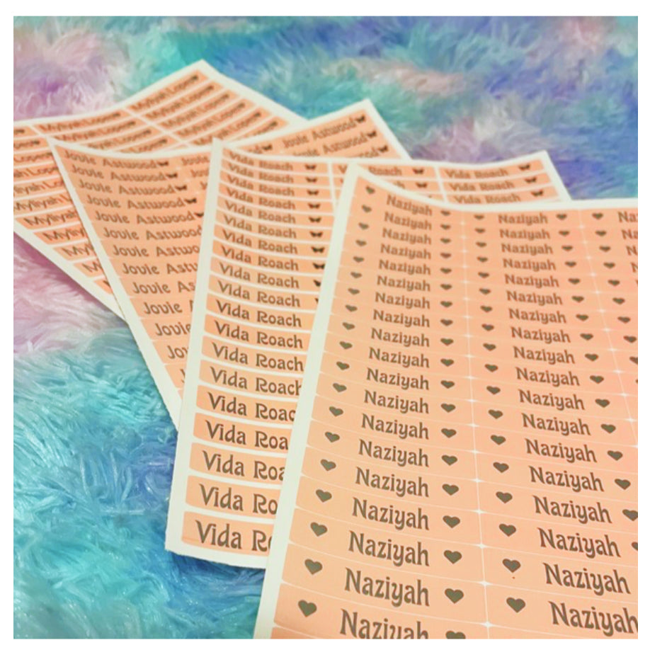 Sticker Sheet Labels