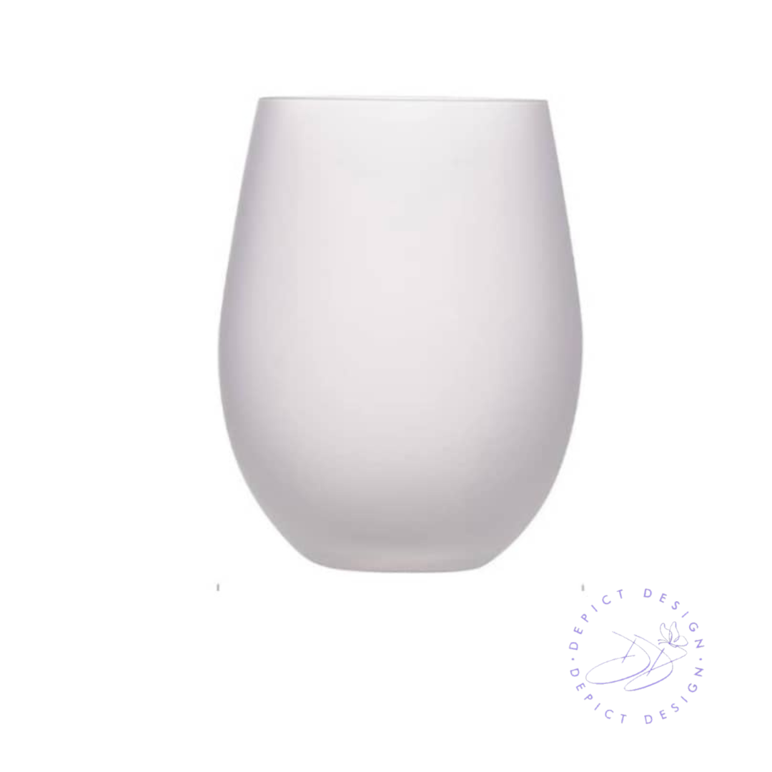 Stemless Sub Glass - Frosted