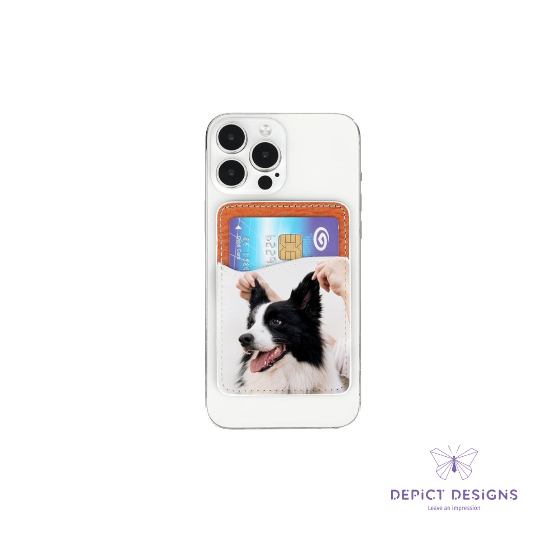 Leather Phone Card Holder