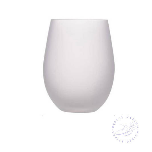 Stemless Sub Glass - Frosted
